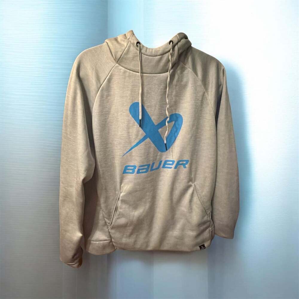 Bauer Core Lockup Hoodie Sweatshirt Heather Gray